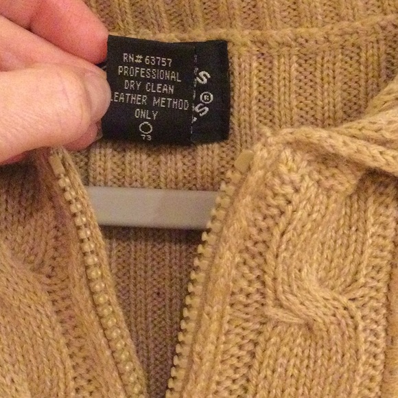 Leather Vest Camel Color Vest Large New With Tag - Picture 6 of 7